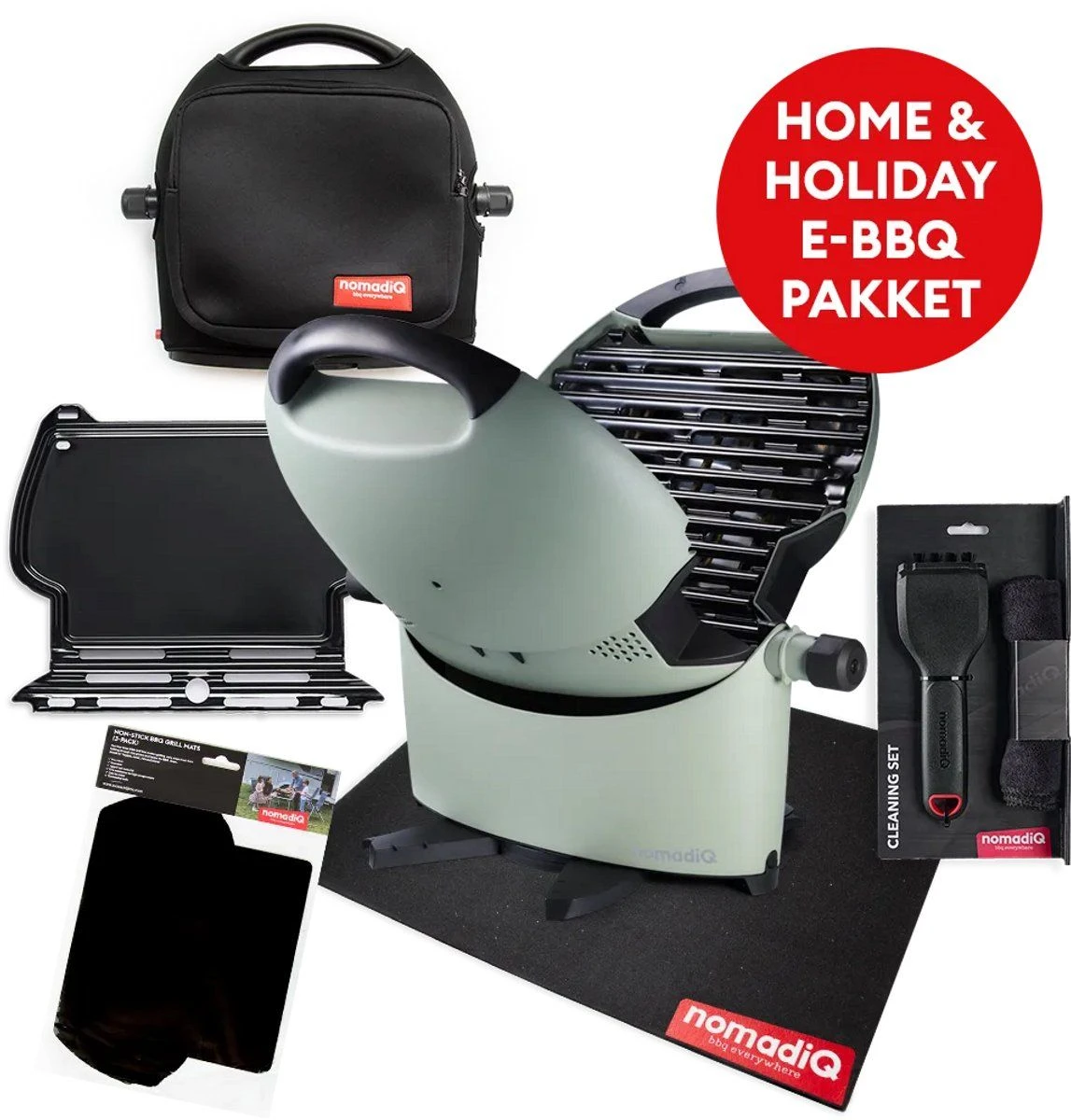 NomadiQ HOME & HOLIDAY Tragbares Elektrisches Grillset 4 NomadiQ HOME & HOLIDAY Tragbares Elektrisches Grillset – Bild 2