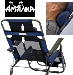AMANKA 155 X 60 Verstellbarer Relaxstuhl - Black -Thule Verkaufsgeschäft 1406b28bfb5884e2