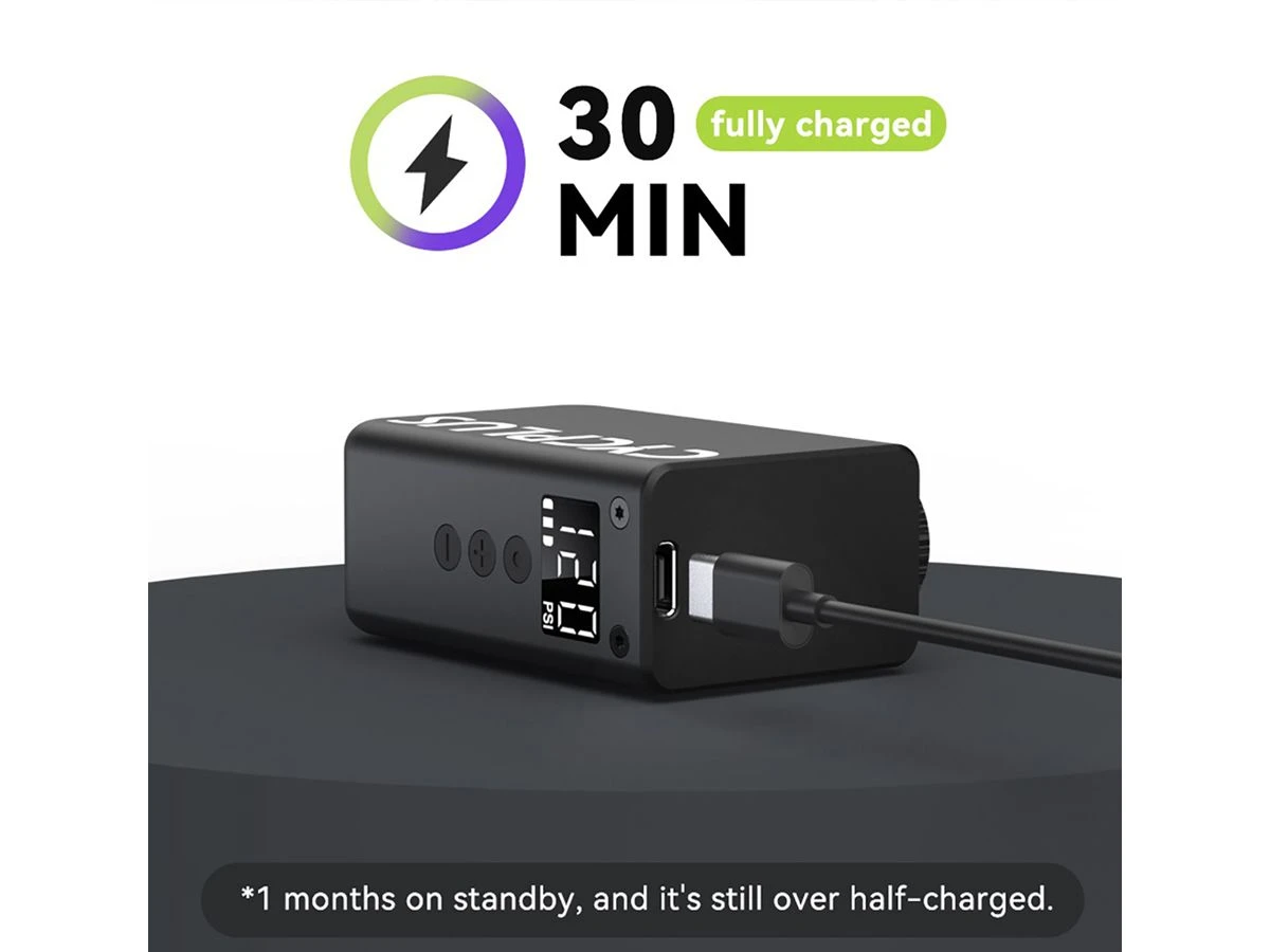 Cycplus AS2 Pro Elektrische Fahrradpumpe Mini 4 Cycplus AS2 Pro Elektrische Fahrradpumpe Mini – Bild 2