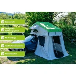 OutdoorU Family Plus Flex 25 Dachzelt - Stone Grey -Thule Verkaufsgeschäft 3b4d034754094970