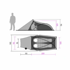 Hannah Outdoor Rider 2 Thyme II Tunnelzelt -Thule Verkaufsgeschäft 4c52176f66075729