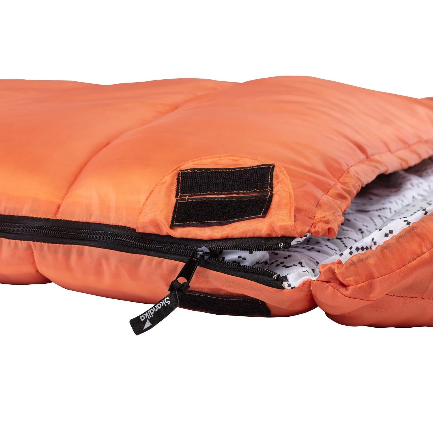 Skandika Vegas XXL RV Rechts Oranger Schlafsack 6 Skandika Vegas XXL RV Rechts Oranger Schlafsack – Bild 4