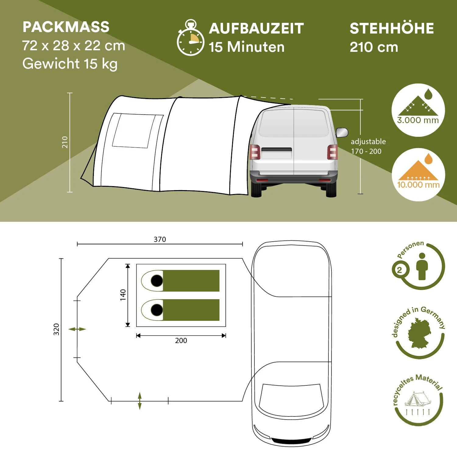 Skandika Camper Tramp Vorzelt 8 Skandika Camper Tramp Vorzelt – Bild 6