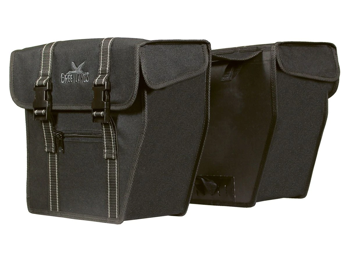 Greenlands 25 Liter Schwarze Doppelte Fahrradtasche 4 Greenlands 25 Liter Schwarze Doppelte Fahrradtasche – Bild 2