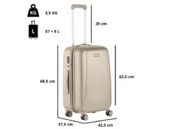 CarryOn Skyhopper 68 Cm Reisekoffer - Champagne -Thule Verkaufsgeschäft 636a223c6e4603.66100506