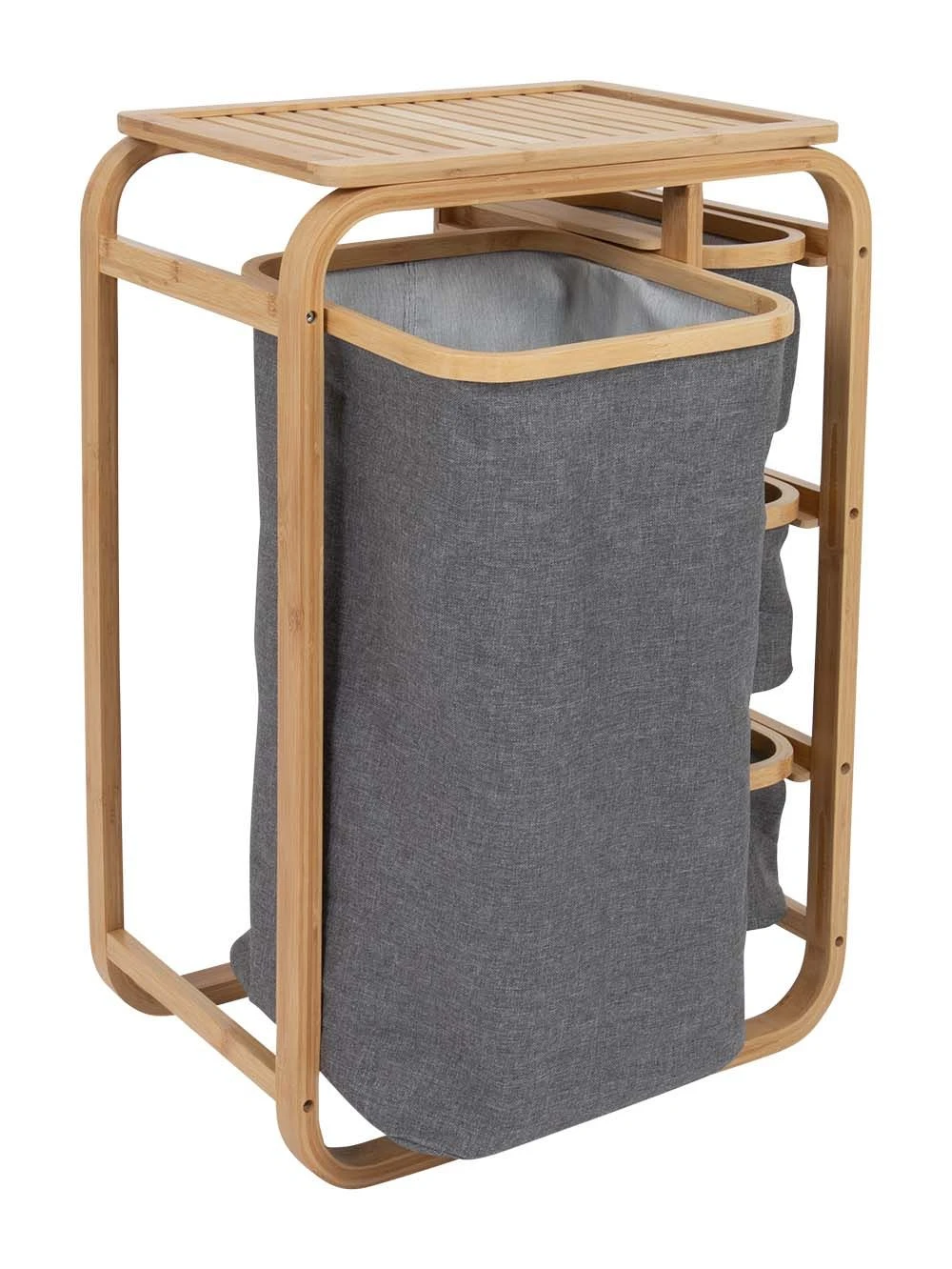 Bo-Camp Urban Outdoor Kemptown Bambus Wäschesack 5 Bo-Camp Urban Outdoor Kemptown Bambus Wäschesack – Bild 3