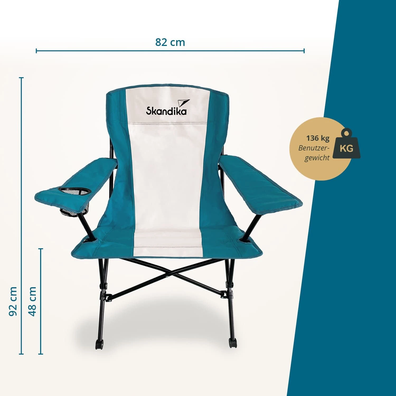 Skandika Kolari Faltstuhl 4 Skandika Kolari Faltstuhl – Bild 2