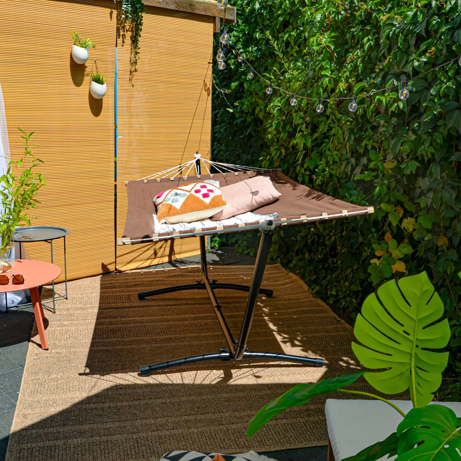 AMANKA 200 X 120 Cm Hängematte Mit Gestell - Brown 5 AMANKA 200 X 120 Cm Hängematte Mit Gestell - Brown – Bild 3