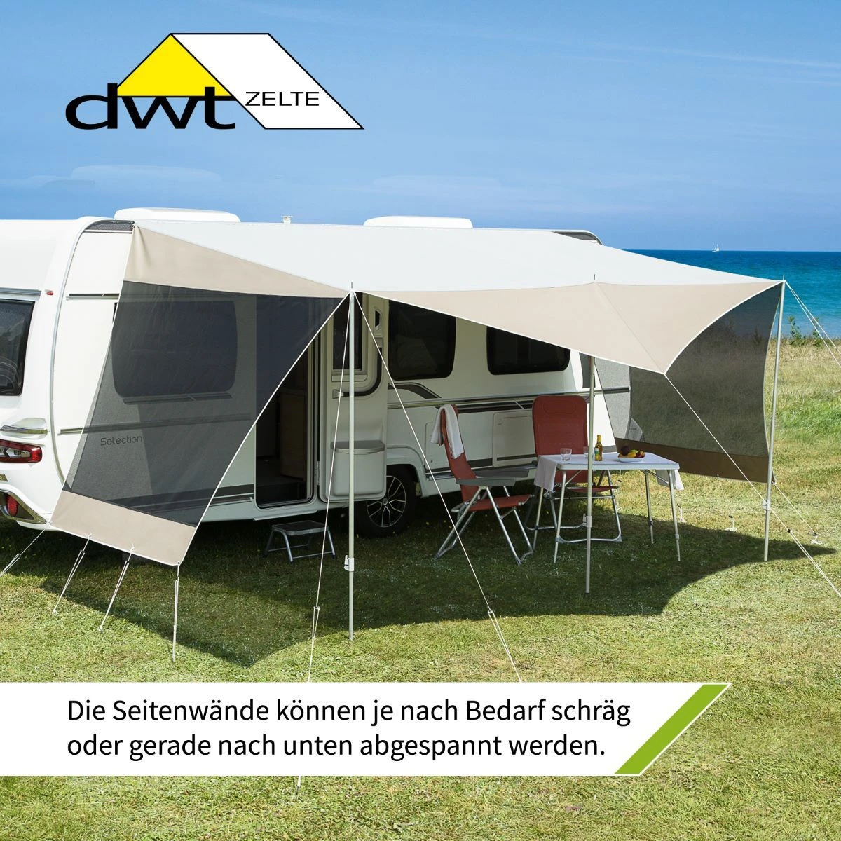 DWT Coco Sonnenvordach - Größe 1 (330 X 240 Cm) 4 DWT Coco Sonnenvordach - Größe 1 (330 X 240 Cm) – Bild 2