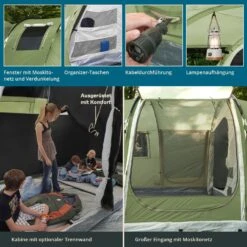 SKANDIKA Gotland 5 Tunnelzelt - Green -Thule Verkaufsgeschäft 6654d84b4a9b15.03151819