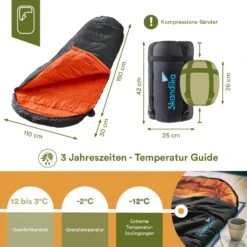 Skandika Vegas XXL Schwarze Mumienschlafsack -Thule Verkaufsgeschäft 8f33fba07e34492f