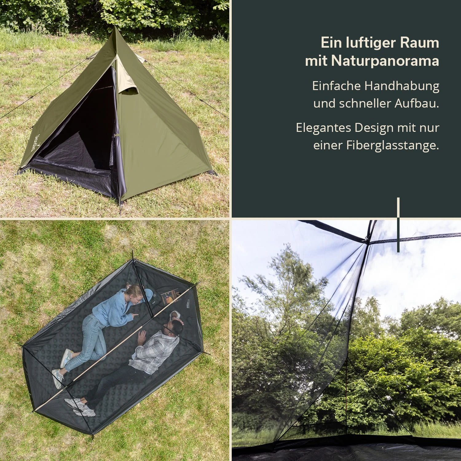 Skandika Hemus 2 Sleeper Trekkingzelt - Dunkler Schlafkabine 4 Skandika Hemus 2 Sleeper Trekkingzelt - Dunkler Schlafkabine – Bild 3