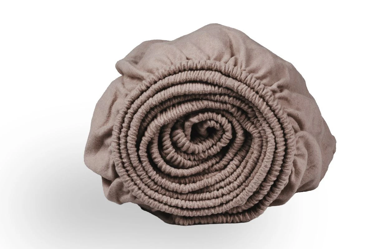 DoubleDry Flanel 140x200 Cm Spannbettlaken - Beige 4 DoubleDry Flanel 140x200 Cm Spannbettlaken - Beige – Bild 2