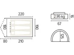 Trigano Calvi 3 Personen Kuppelzelt -Thule Verkaufsgeschäft c9e28ba5397c4f40