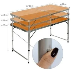 AMANKA 120x60 Bambus-Optik Campingtisch Mit 4 Hockern 10 AMANKA 120x60 Bambus-Optik Campingtisch Mit 4 Hockern -Thule Verkaufsgeschäft cf90c9e10531a90e