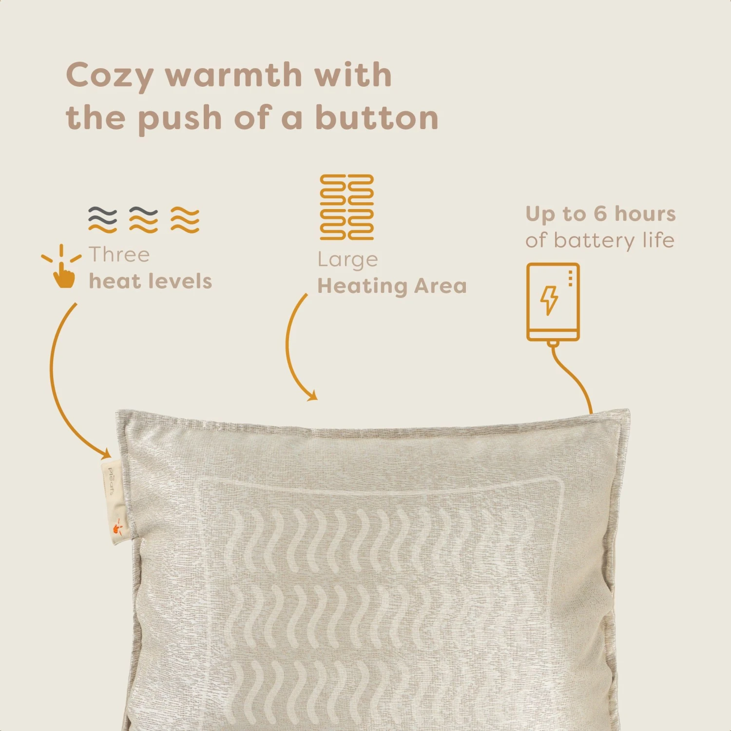 Pleafs Heizkissen Boho 45x60cm - Dark Vanilla 5 Pleafs Heizkissen Boho 45x60cm - Dark Vanilla – Bild 3