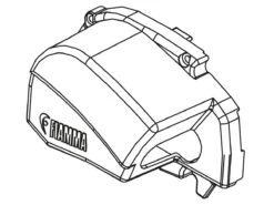 Fiamma Endkappen Kassette Links F80S Polar White