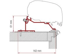 Fiamma F80/F65 Adapter Caravan Roof 425 Cm
