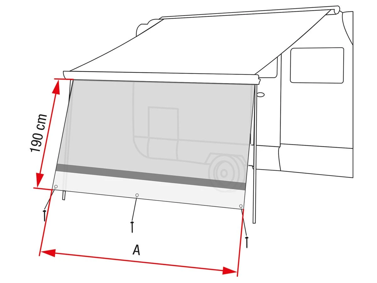 Fiamma Sun View XL Vorderwand Grey 450 5 Fiamma Sun View XL Vorderwand Grey 450 – Bild 3