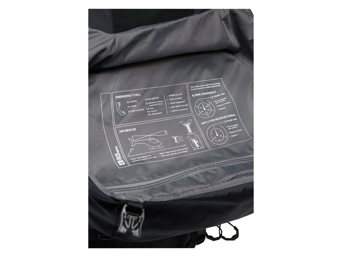 Jack Wolfskin Trailflair Pro 60 S-XL Trekkingrucksack - Schwarz 16 Jack Wolfskin Trailflair Pro 60 S-XL Trekkingrucksack - Schwarz – Bild 14