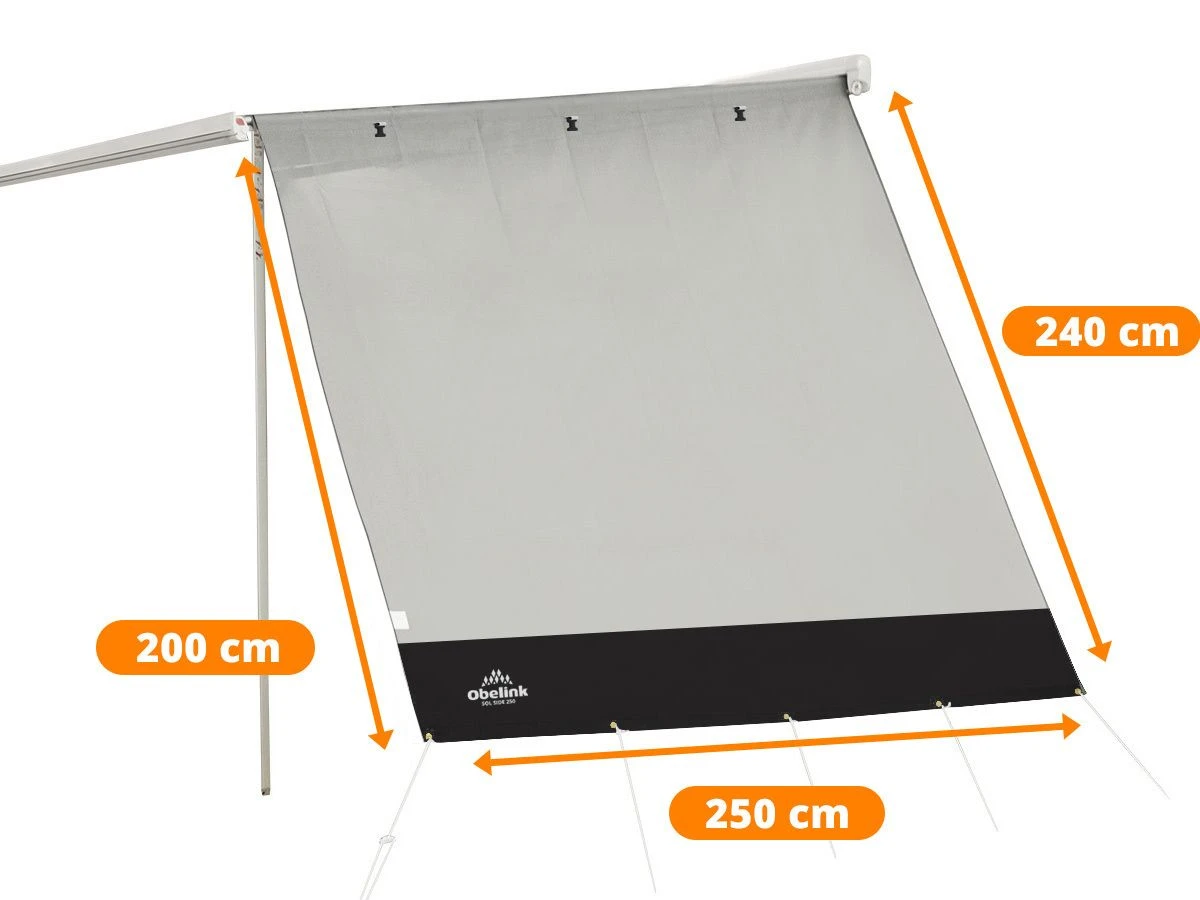 Obelink Sol Side 250 Deluxe Seitenwand 8 Obelink Sol Side 250 Deluxe Seitenwand – Bild 6