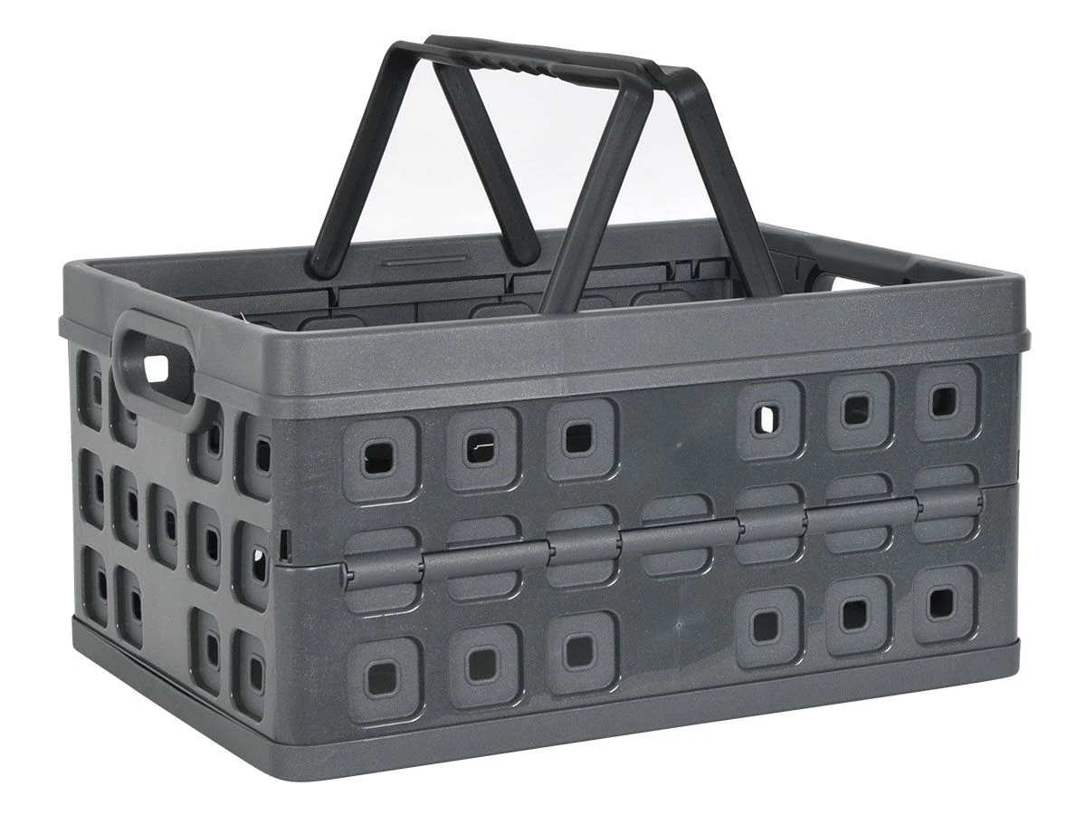 Sunware Square Klappkiste Mit Henkel - Grey 3 Sunware Square Klappkiste Mit Henkel - Grey